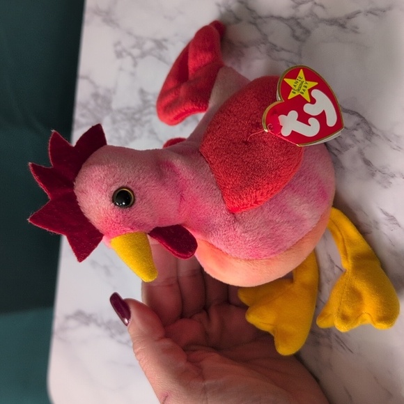 TY Babie. 1996 Vintage/Rare. Strut The Rooster. NWT. - Picture 7 of 7